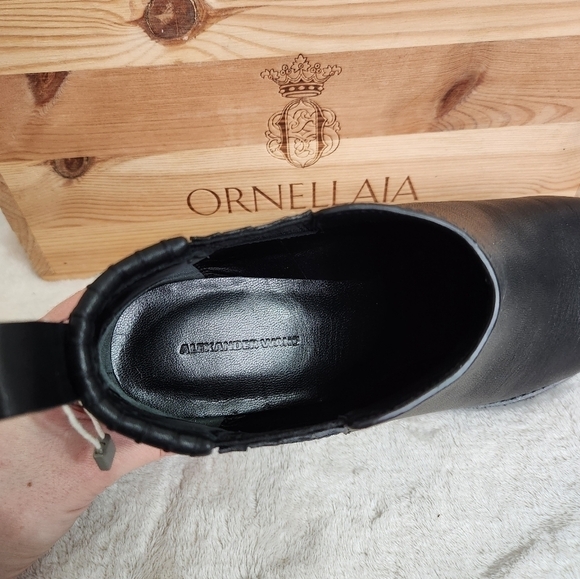 Alexander Wang "Kori" All Black Leather Ankle Booties Size EU 40 BNIB - Picture 10 of 12